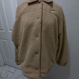 Nike Tan Sherpa Jacket for Women